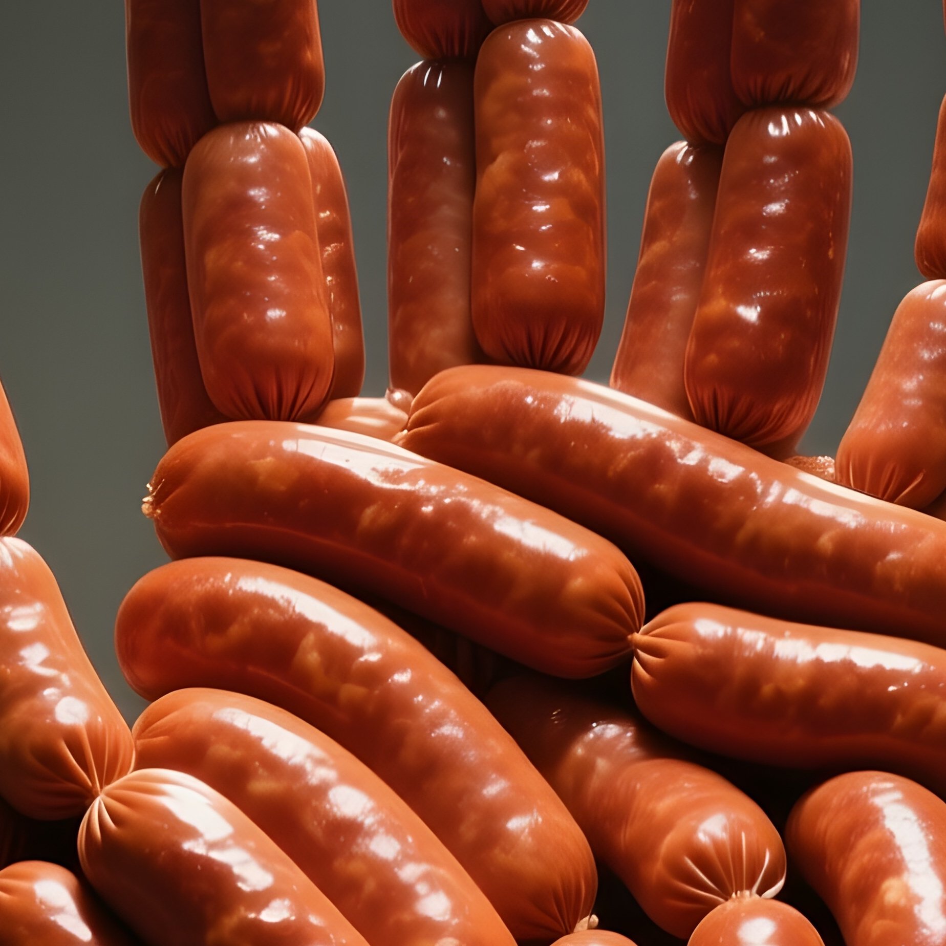 A Quiet Museum Hallway Lit By Natural Skylight, Where A Realistic Life Size Human Hand Sculpture Is - Full Resolution Quality Preview