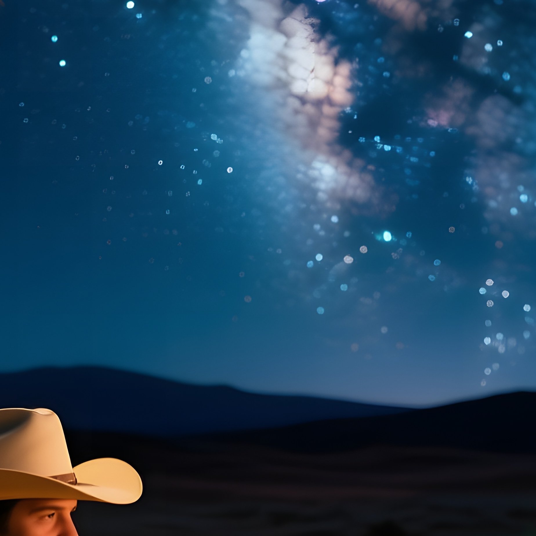 A Quiet Night Under A Canopy Of Stars In A Desert Oasis - Full Resolution Quality Preview