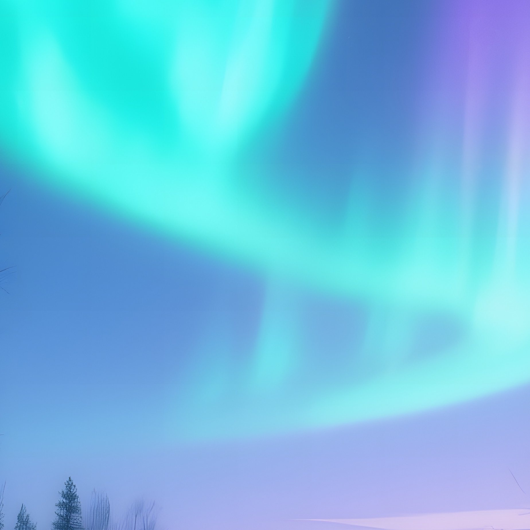 A Quiet Snow Covered Forest At Dusk, Pale Blue Twilight Filtering Through Bare Branches, With The - Full Resolution Quality Preview
