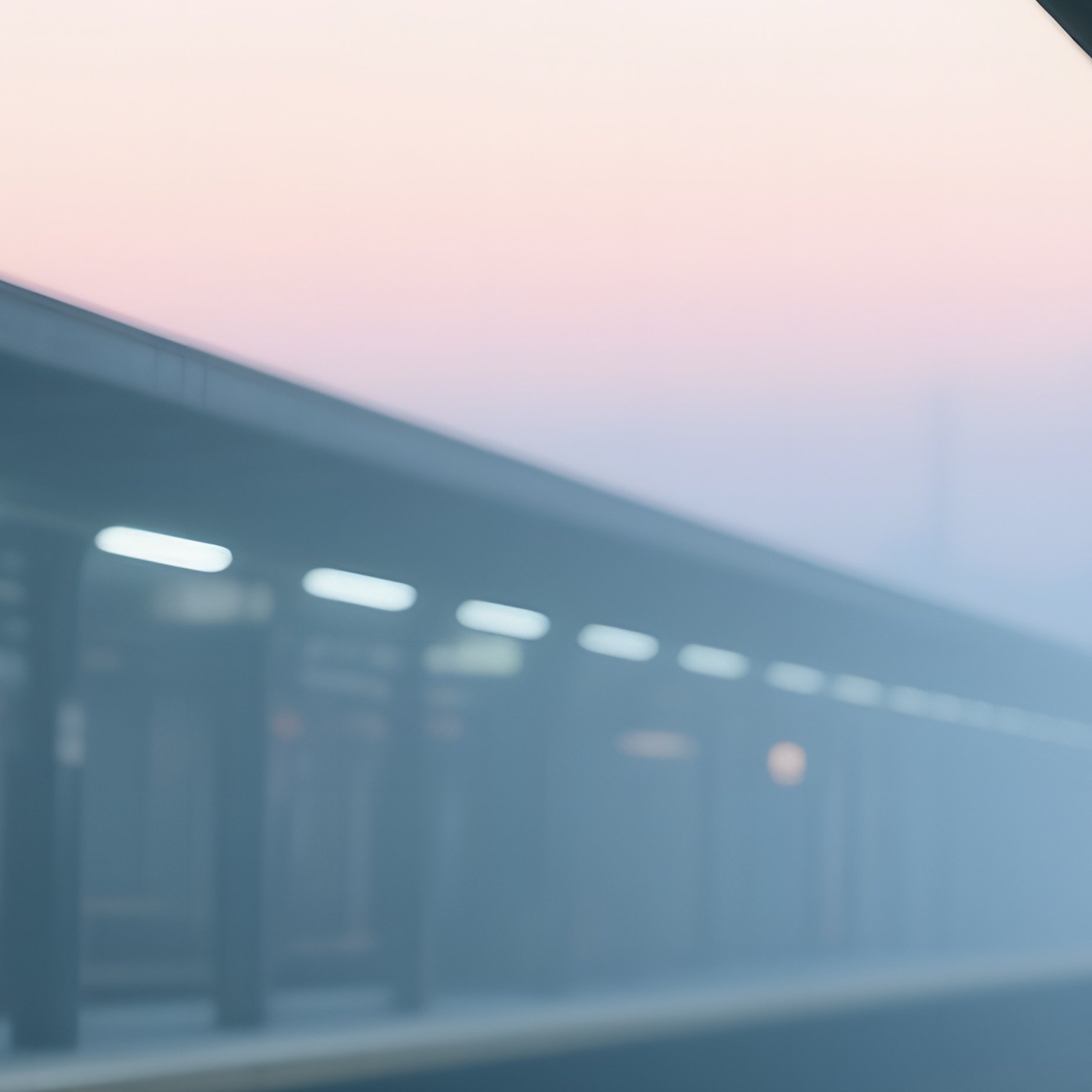 A Quiet Subway Platform At Dawn, A Lone Naked Commuter Waiting, Fluorescent Lights Casting Cool - Full Resolution Quality Preview
