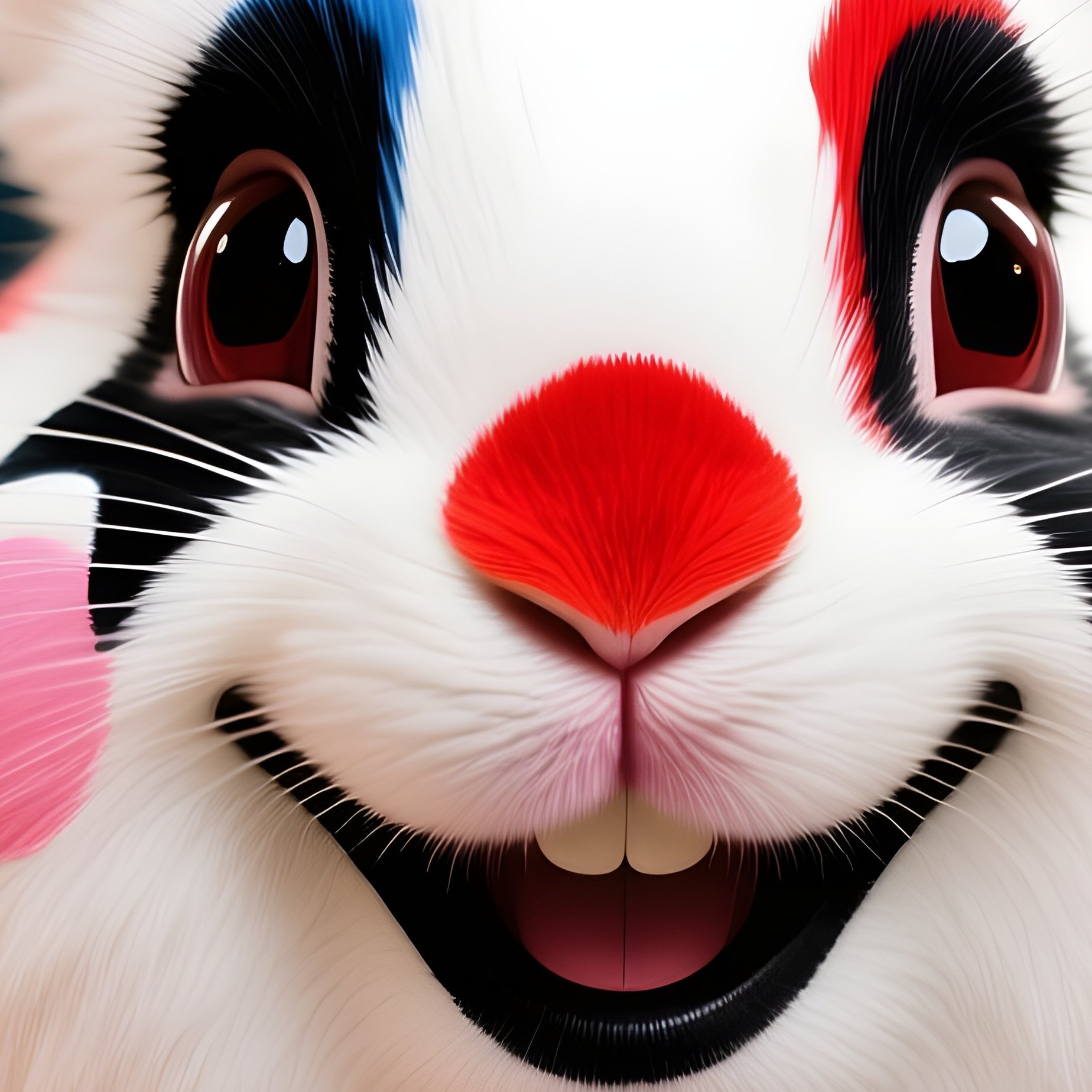 A Rabbit In A Harlequin Costume - Full Resolution Quality Preview