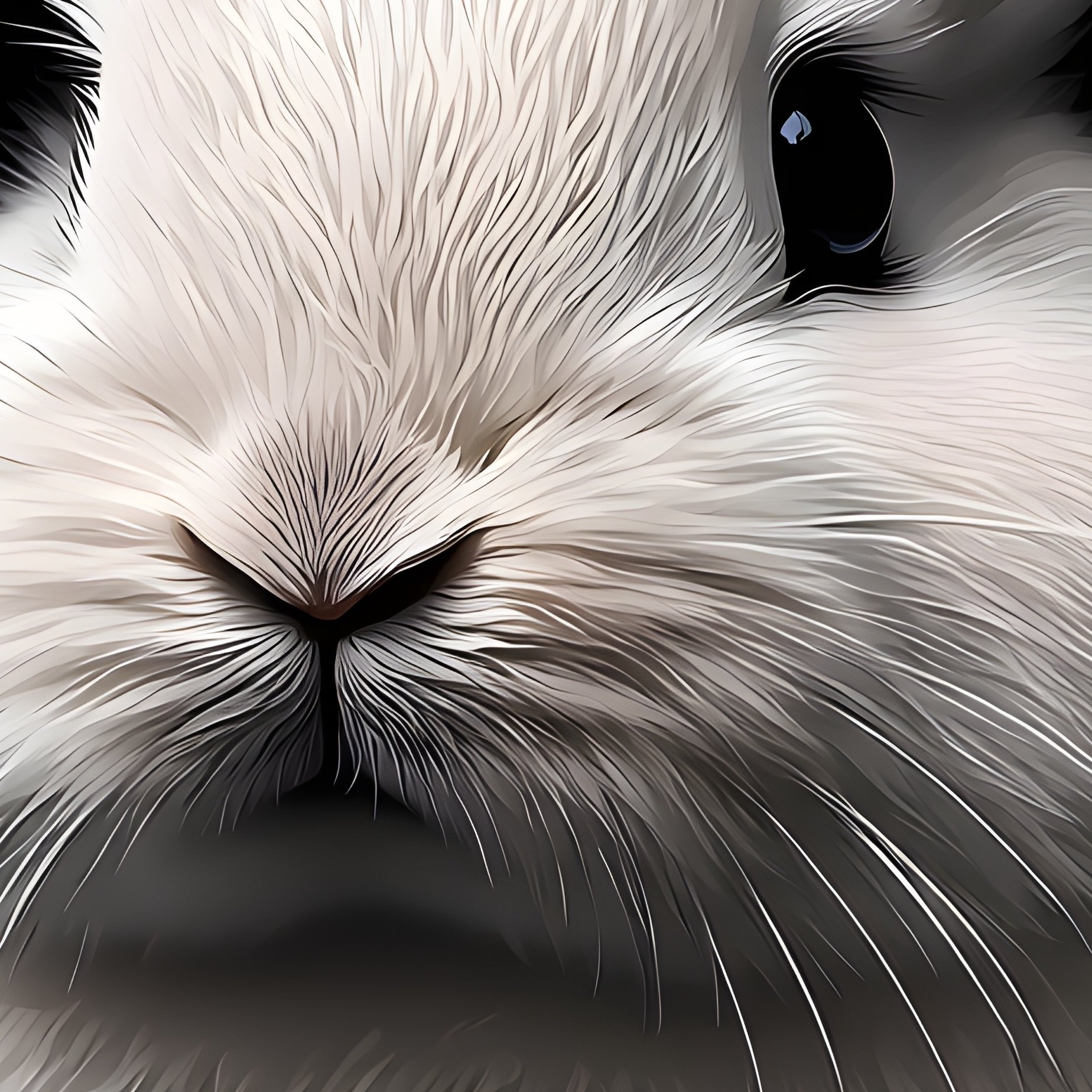 A Rabbit Rex Sitting On A Computer Keyboard - Full Resolution Quality Preview