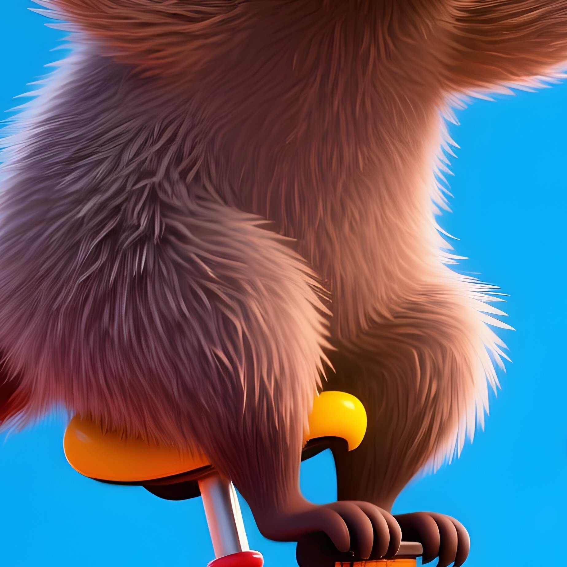 A Raccoon Riding A Unicycle Through Confetti Rain - Full Resolution Quality Preview