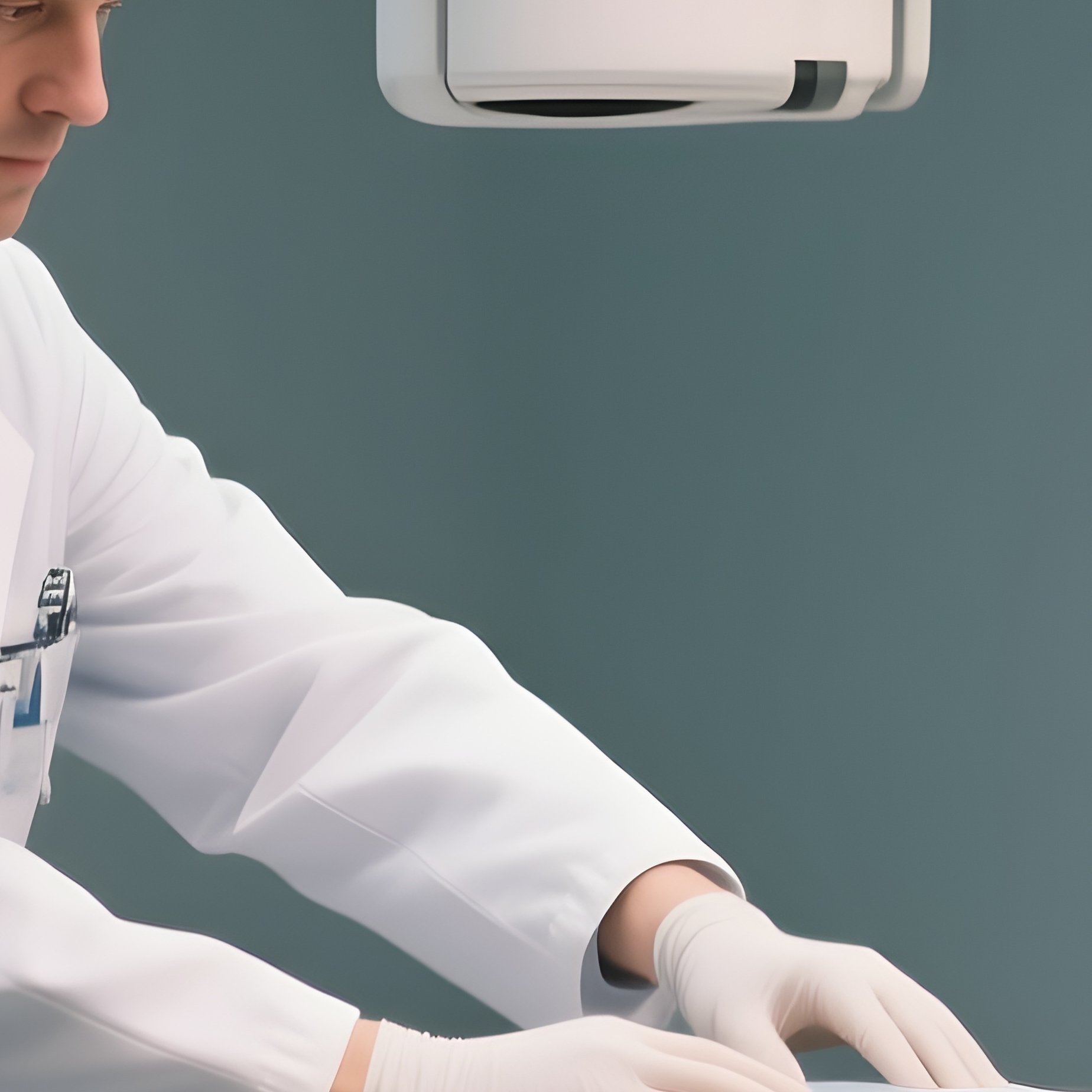 A Radiology Technician Positioning A Patient For An X Ray - Full Resolution Quality Preview