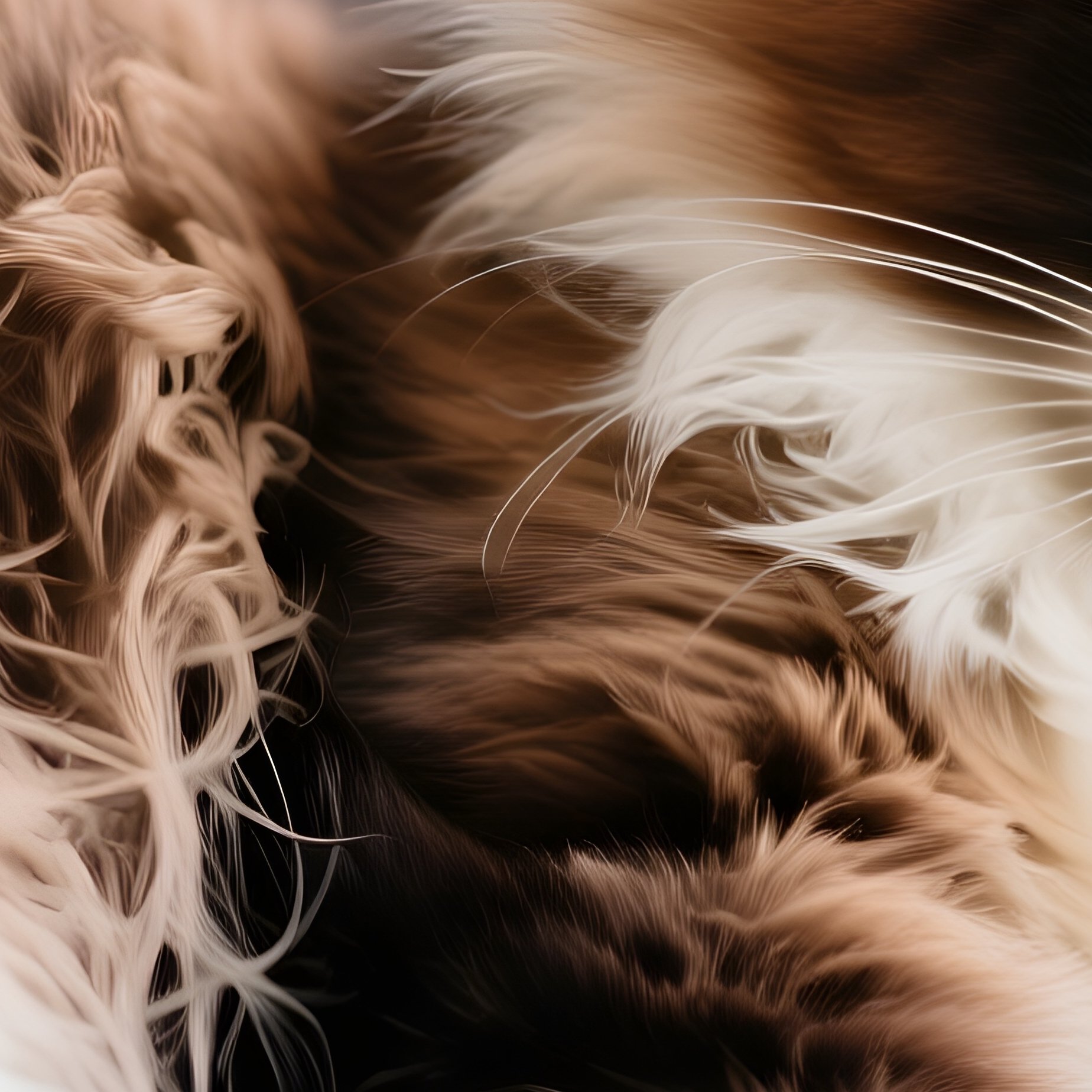 A Ragamuffin Cat Lying On Side Paws Curved - Full Resolution Quality Preview