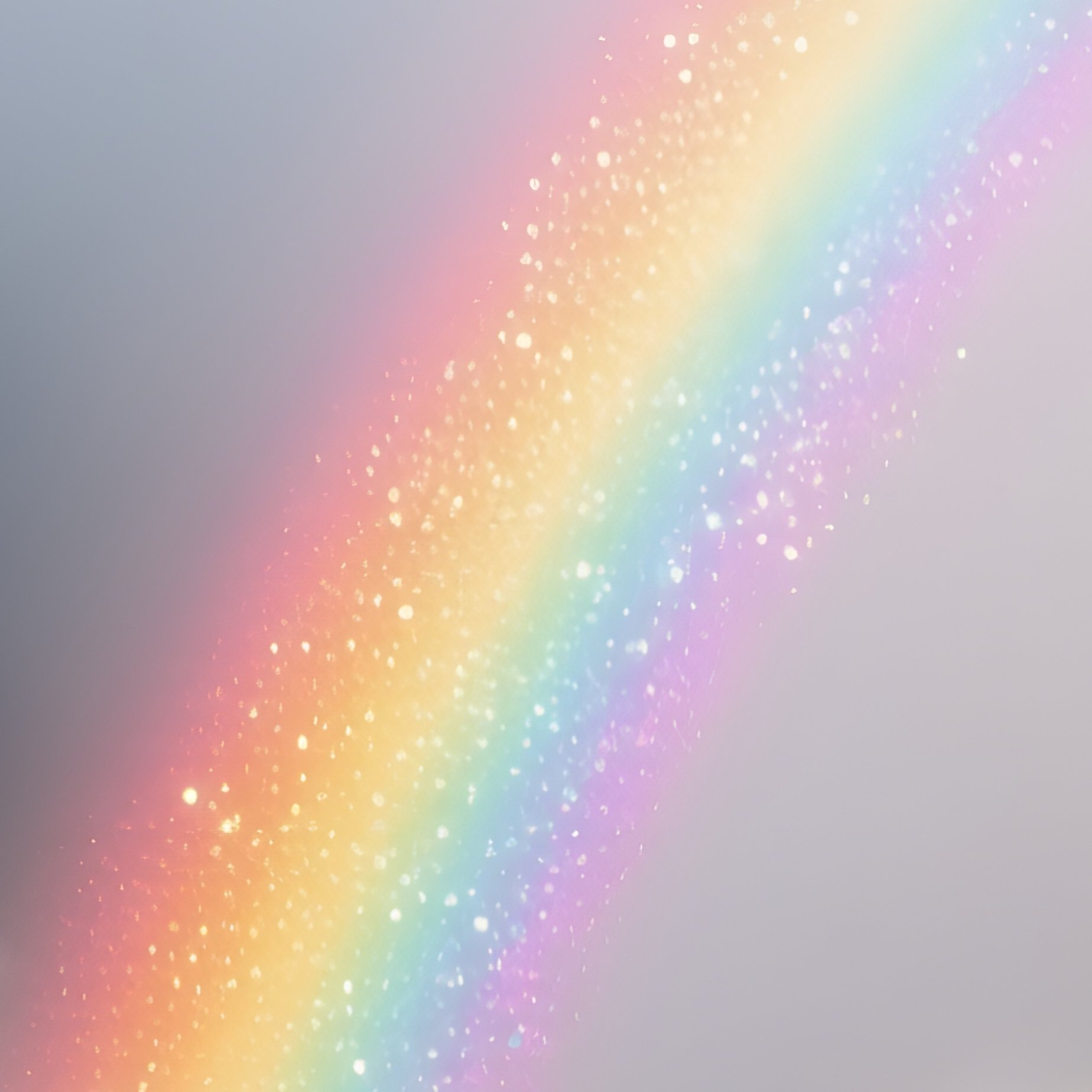 A Rainbow Glittering Across A Mist Filled Canyon - Full Resolution Quality Preview