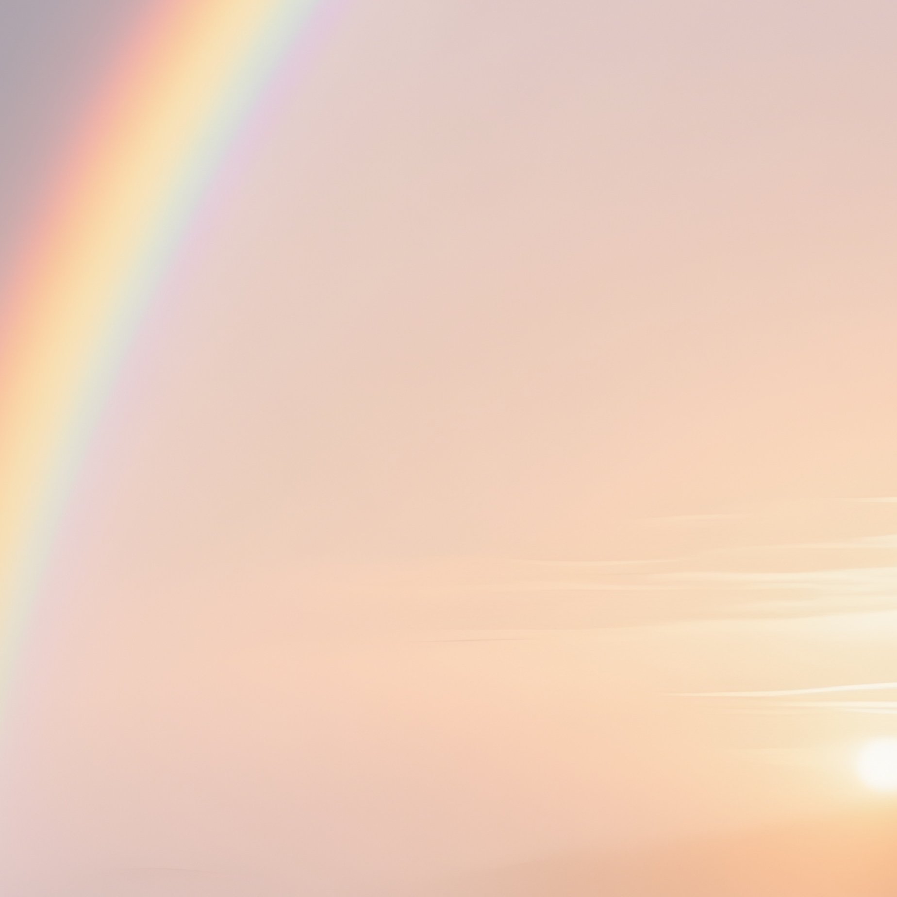A Rainbow Shining Through Drifting Fog At Sunrise - Full Resolution Quality Preview