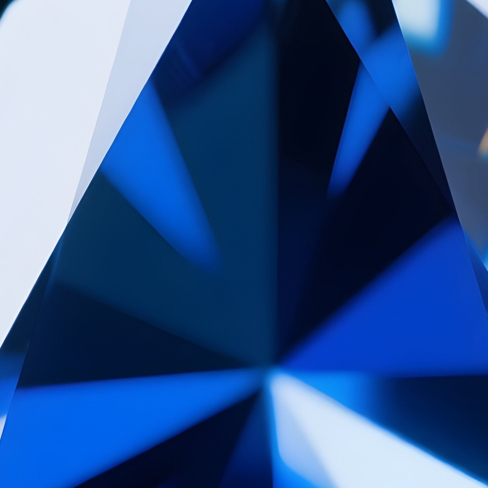 A Rare Small Triangular Benitoite Gem Showing High Dispersion Fire - Full Resolution Quality Preview