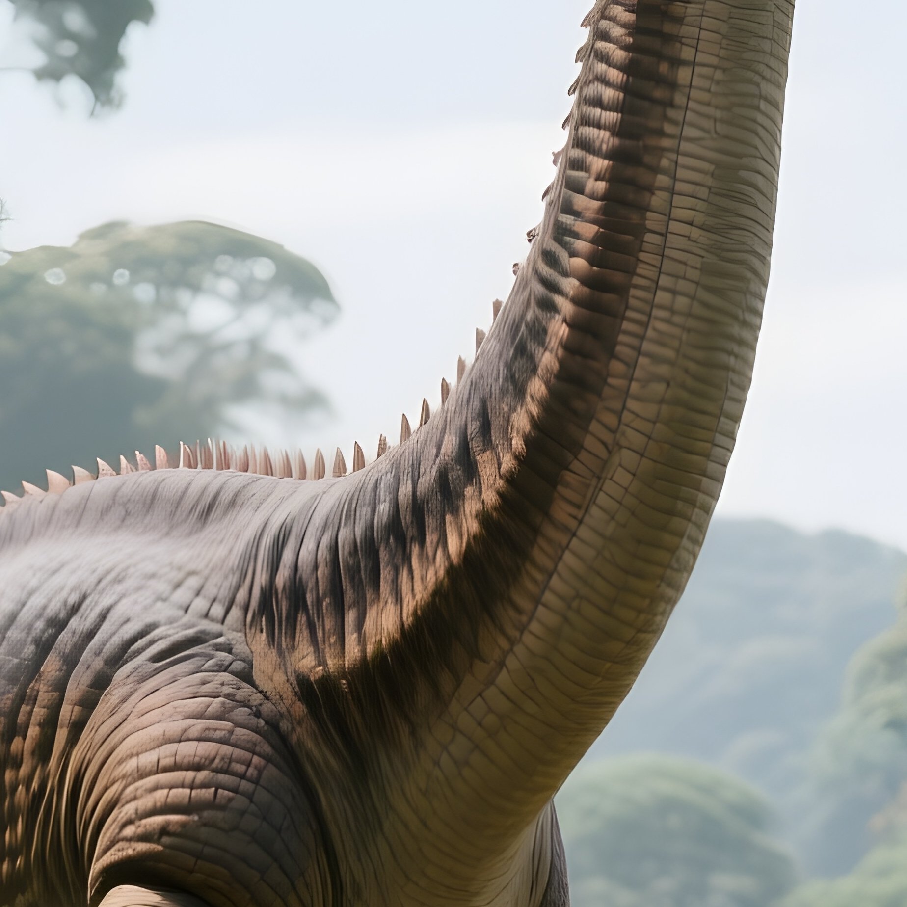 A Realist Dinosaur Therizinosaurus Scene - Full Resolution Quality Preview