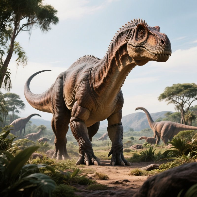 A Reconstructed Argentinosaurus Dinosaur