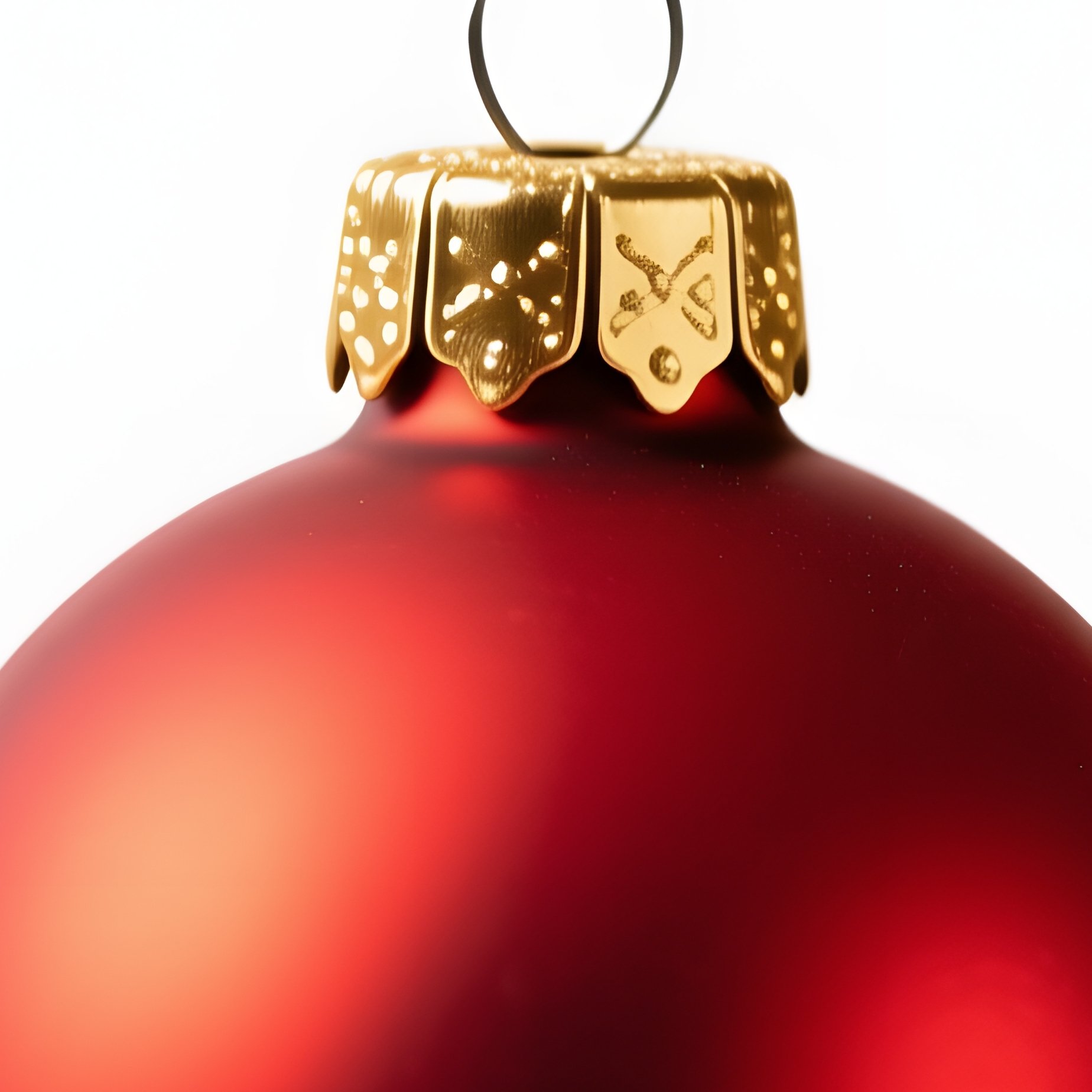 A Red Christmas Ornament Hanging From A Pine Branch Christmas - Full Resolution Quality Preview
