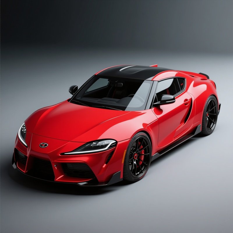 A Red Sports Car Sports Car Red Vehicle