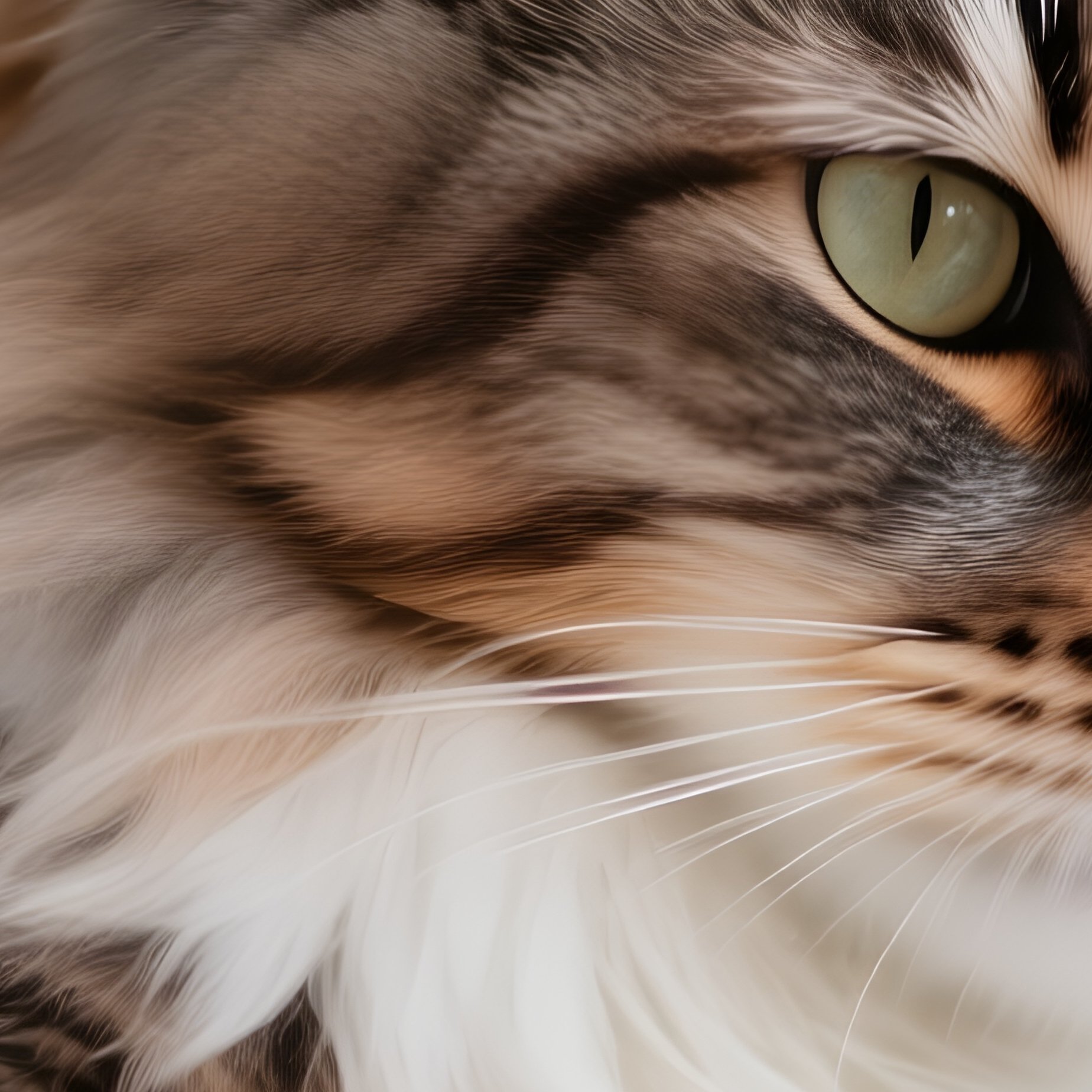 A Relaxing Maine Coon Chin Resting On Paw - Full Resolution Quality Preview