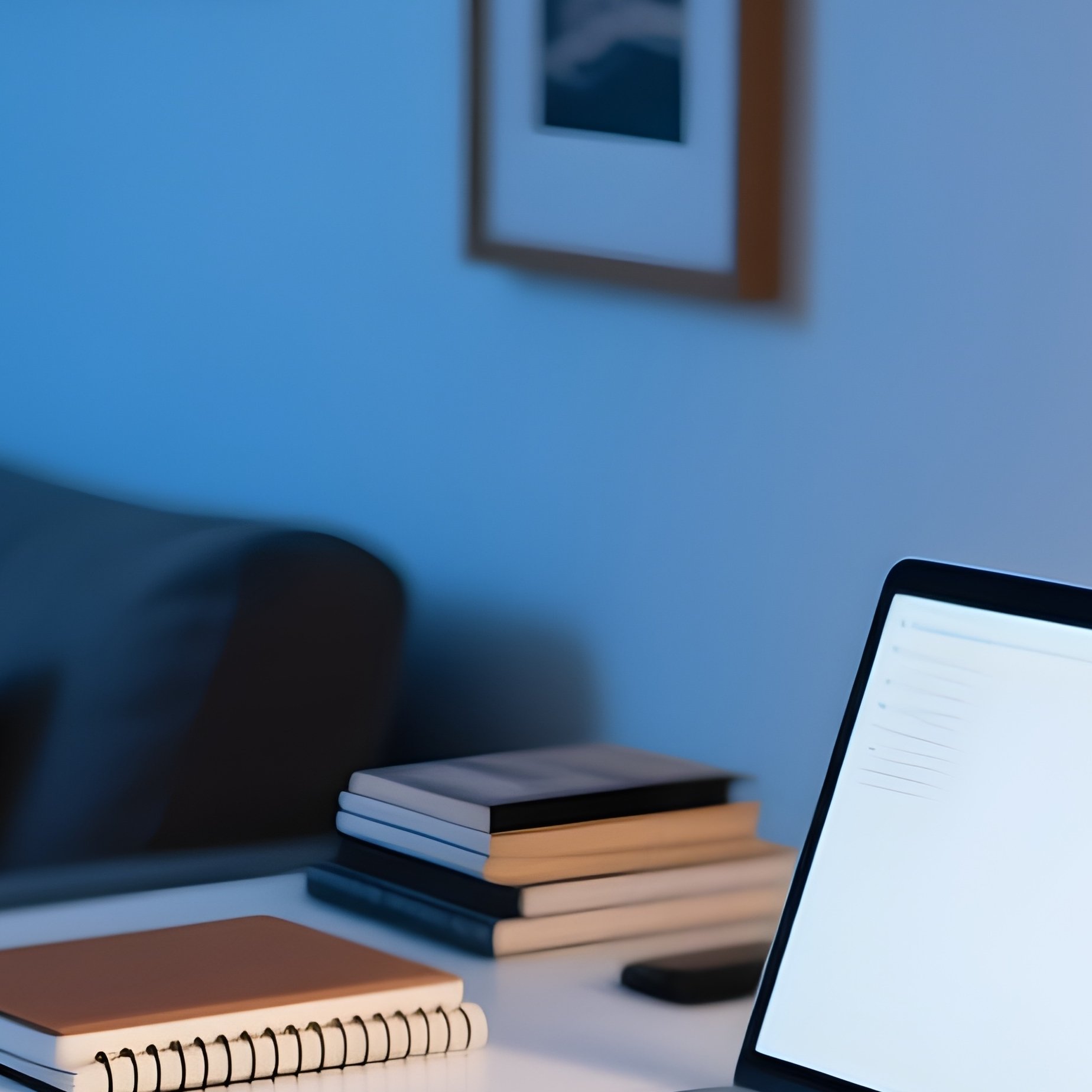 A Remote Freelancer Workspace At Home - Full Resolution Quality Preview