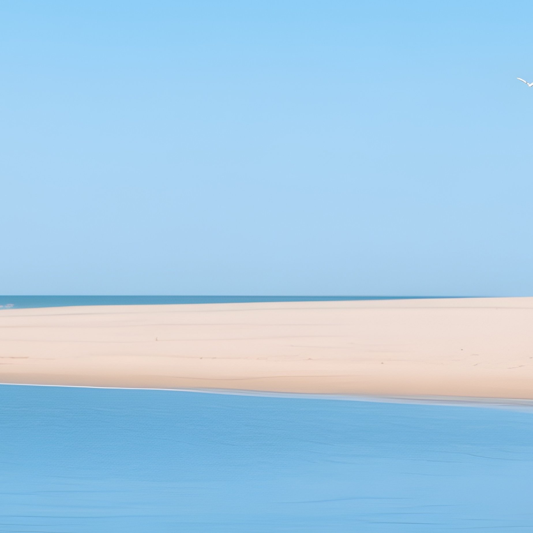 A Rescue Boat Idling Near A Calm Sandy Beach - Full Resolution Quality Preview
