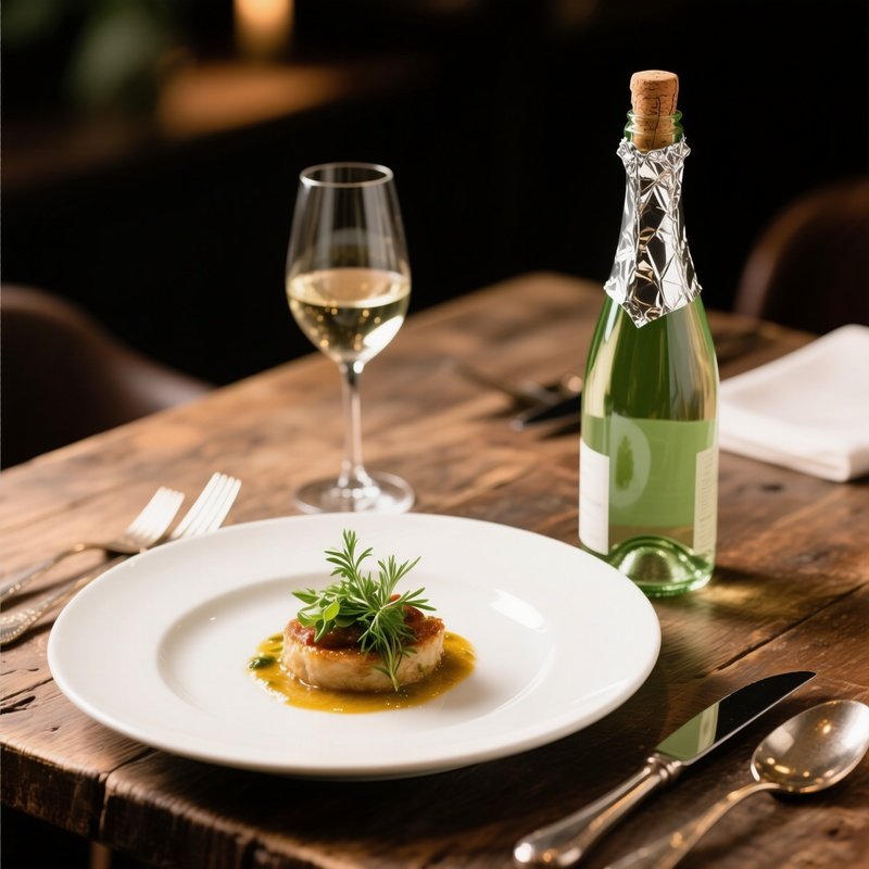 A Restaurant Plate With Glass Packaging
