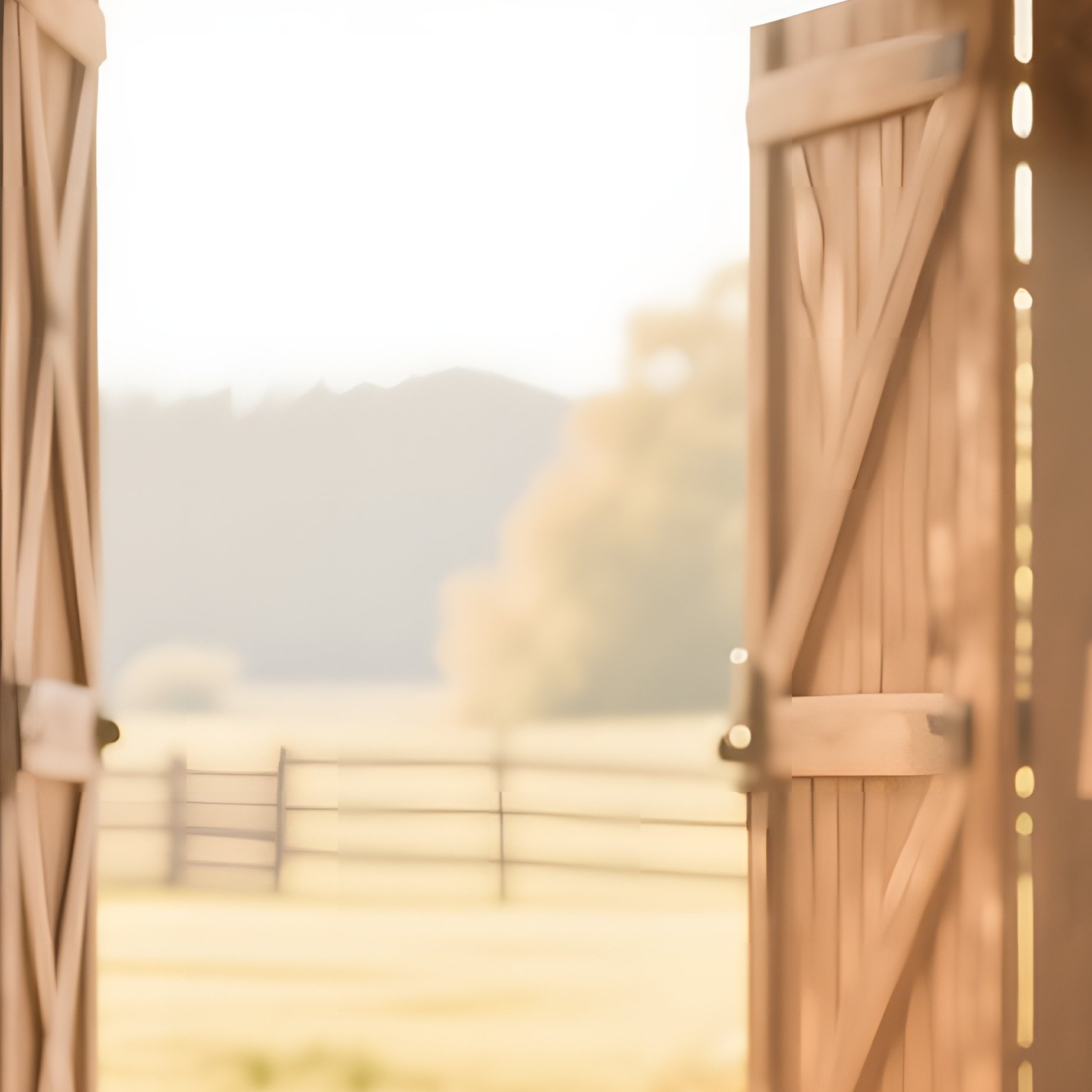 A Rustic Barn Interior Transformed Into A Flower Market, Hay Bales Stacked Beside Tables Laden With - Full Resolution Quality Preview