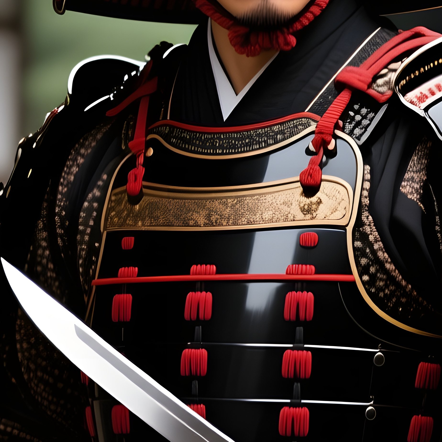 A Samurai Wielding A Swiss Knife - Full Resolution Quality Preview