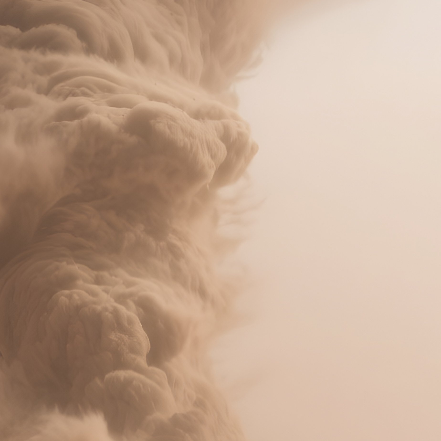 A Sandstorm Swallowing A Distant Caravan On The Horizon. - Full Resolution Quality Preview
