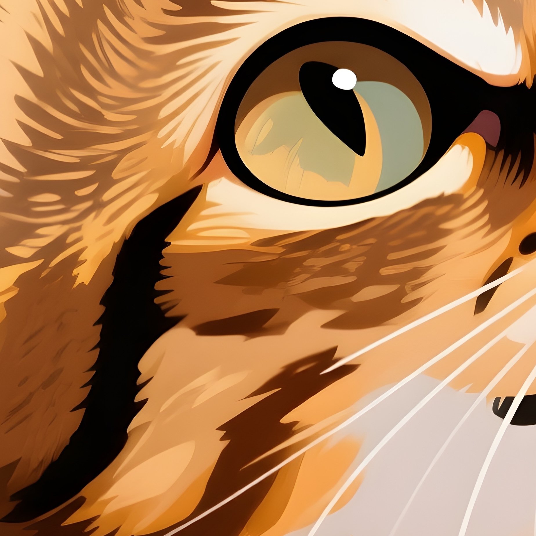 A Savannah Cat Head Tilted While Sitting Digital Art - Full Resolution Quality Preview