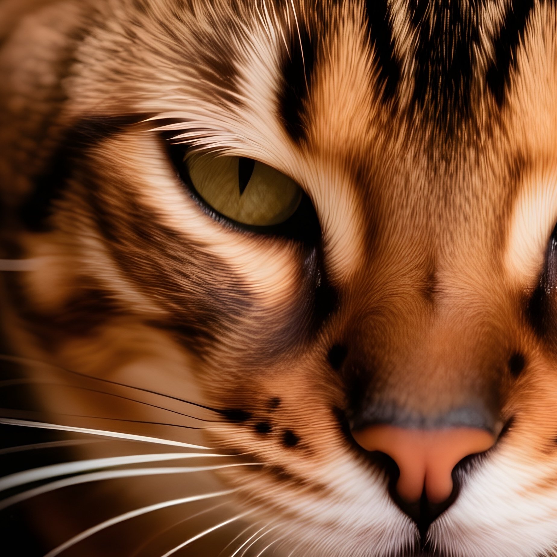 A Savannah Cat Rubbing Face On Human - Full Resolution Quality Preview