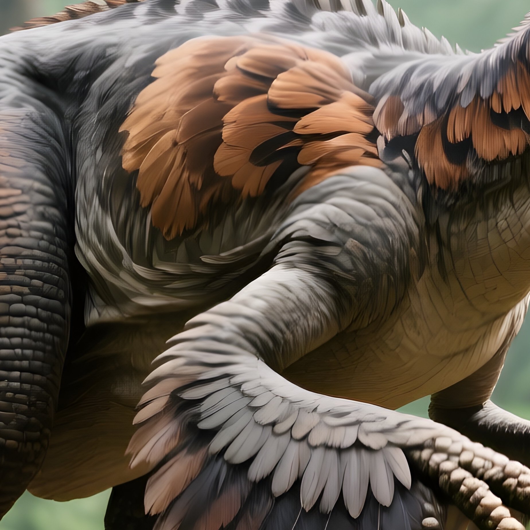 A Scenic View Of A Prehistoric Dinosaurier Deinonychus - Full Resolution Quality Preview