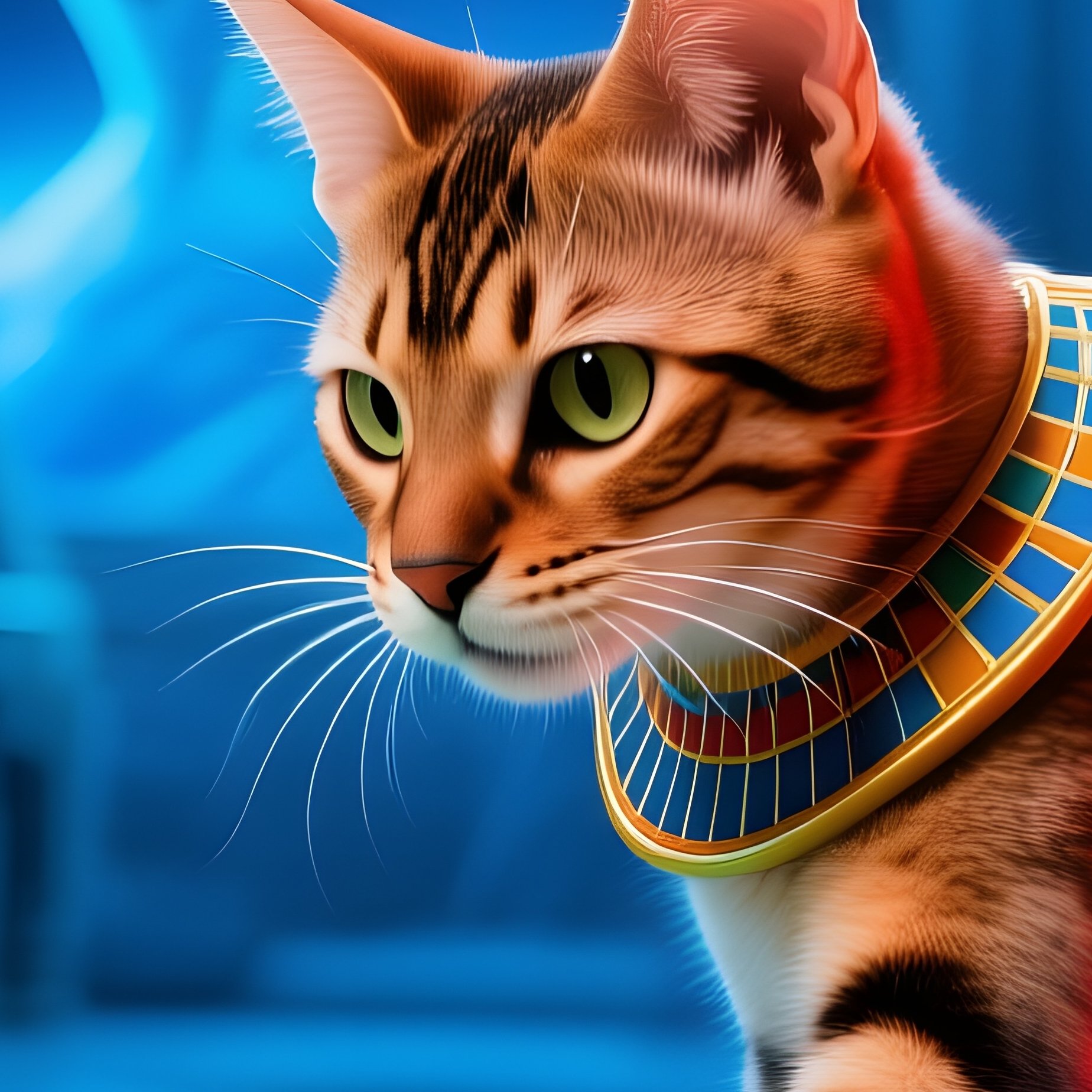 A Sci Fi Scene With Cat Playing Toy Air - Full Resolution Quality Preview