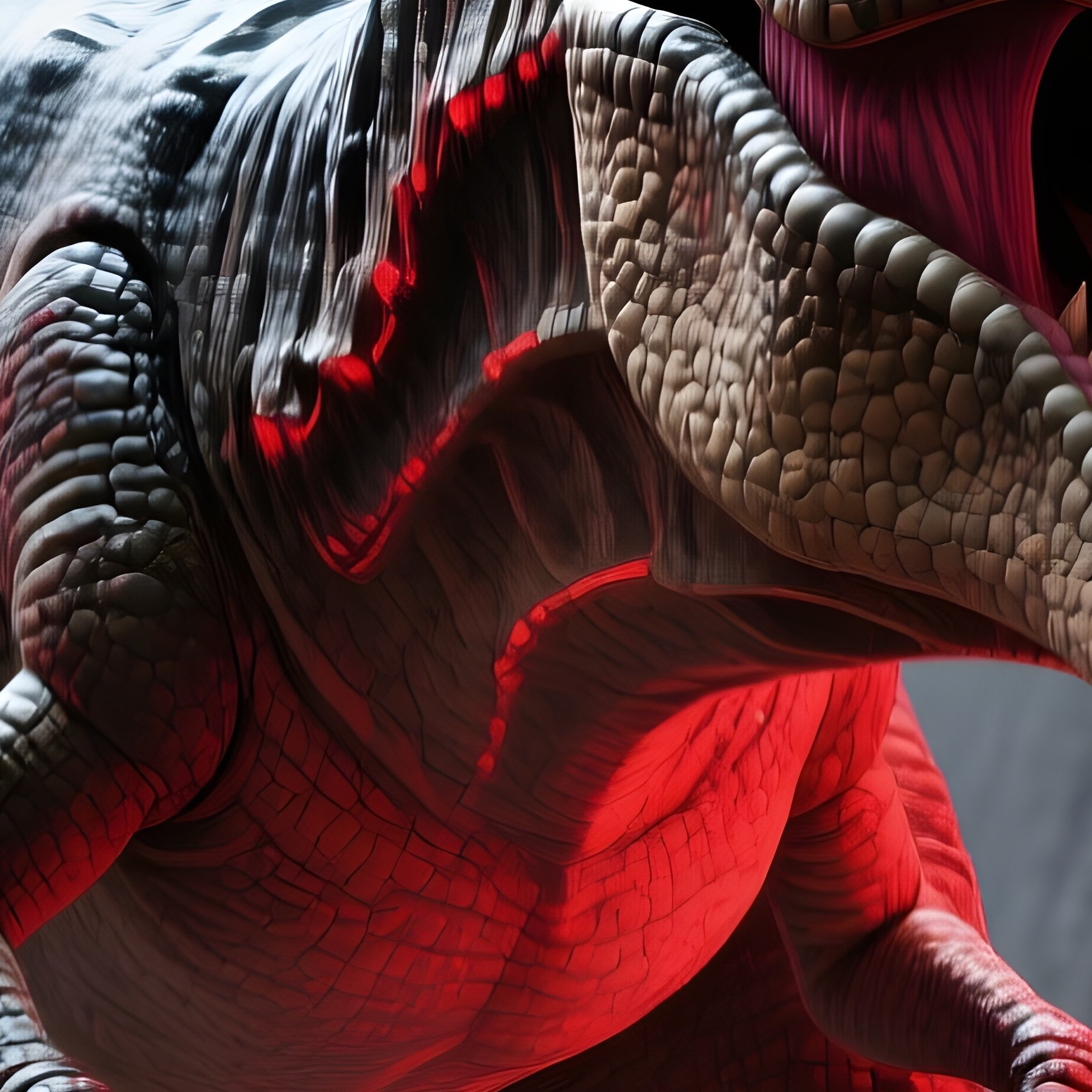 A Science Fiction Artwork Of A T Rex - Full Resolution Quality Preview