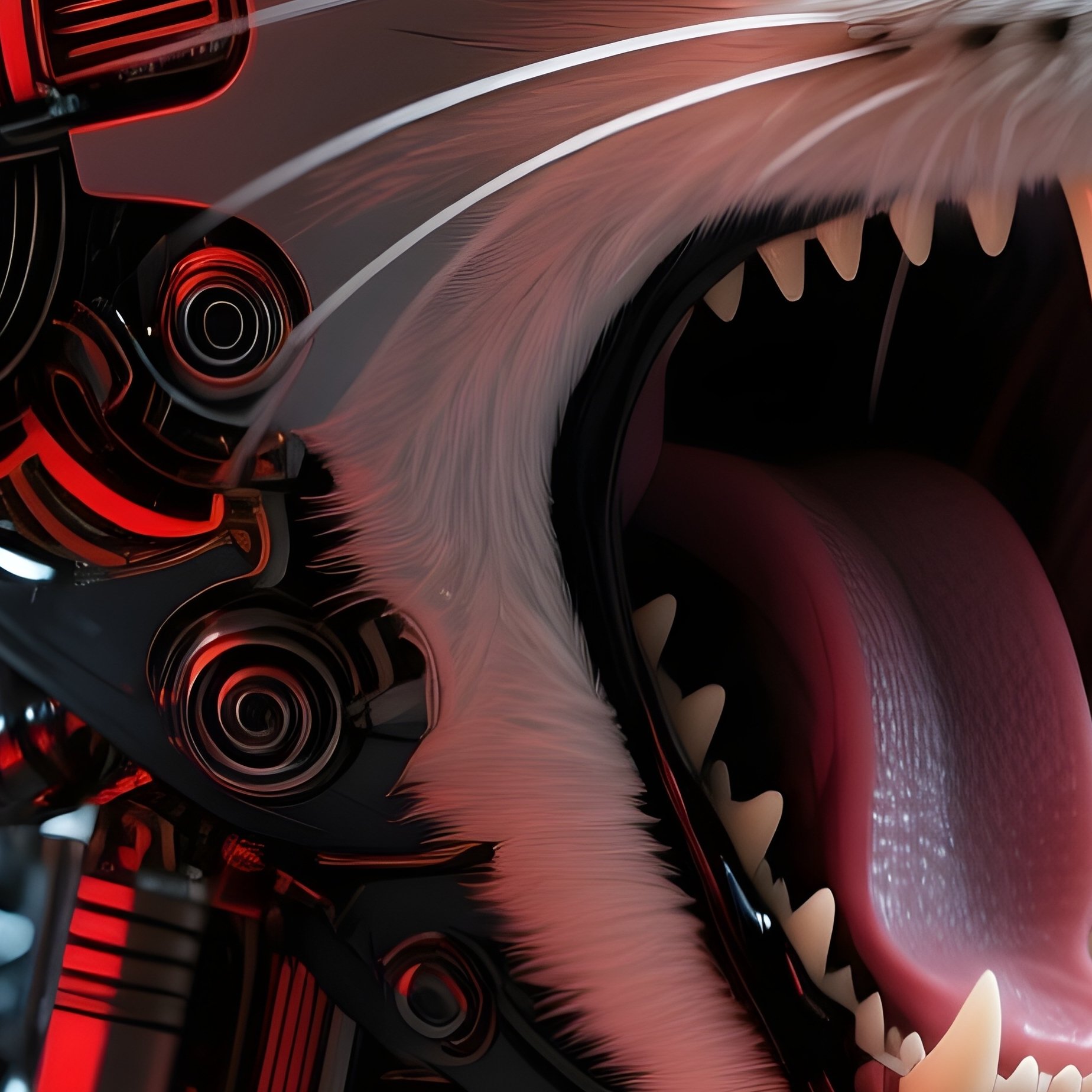 A Science Fiction Image Of A Robot Cat - Full Resolution Quality Preview