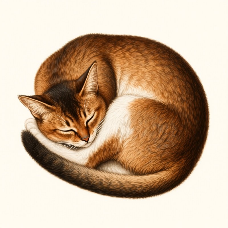 A Scientific Illustration Of A Cat In The Loaf Position