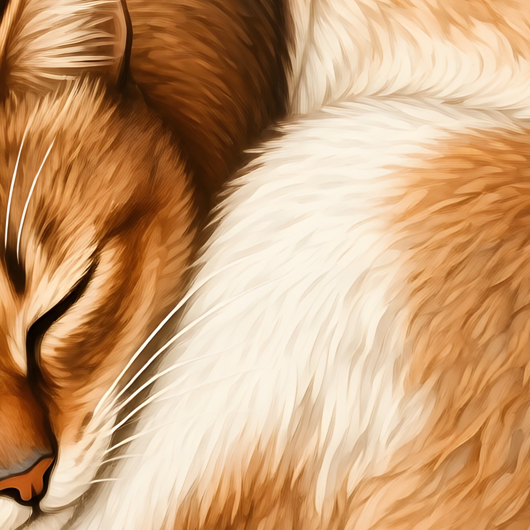 A Scientific Illustration Of A Cat In The Loaf Position - Full Resolution Quality Preview