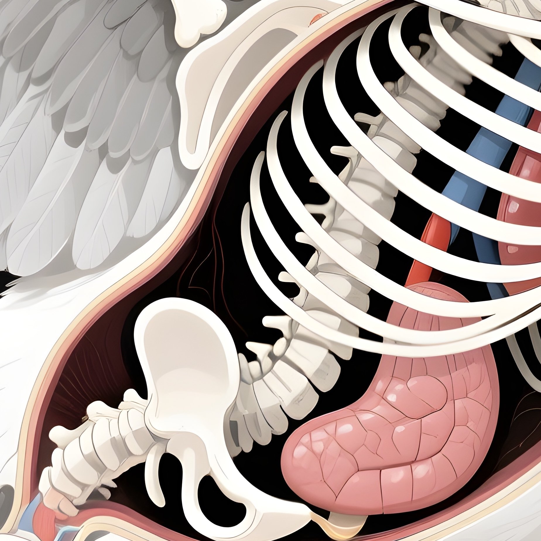 A Scientific Illustration Of A Mourning Dove Anatomy - Full Resolution Quality Preview