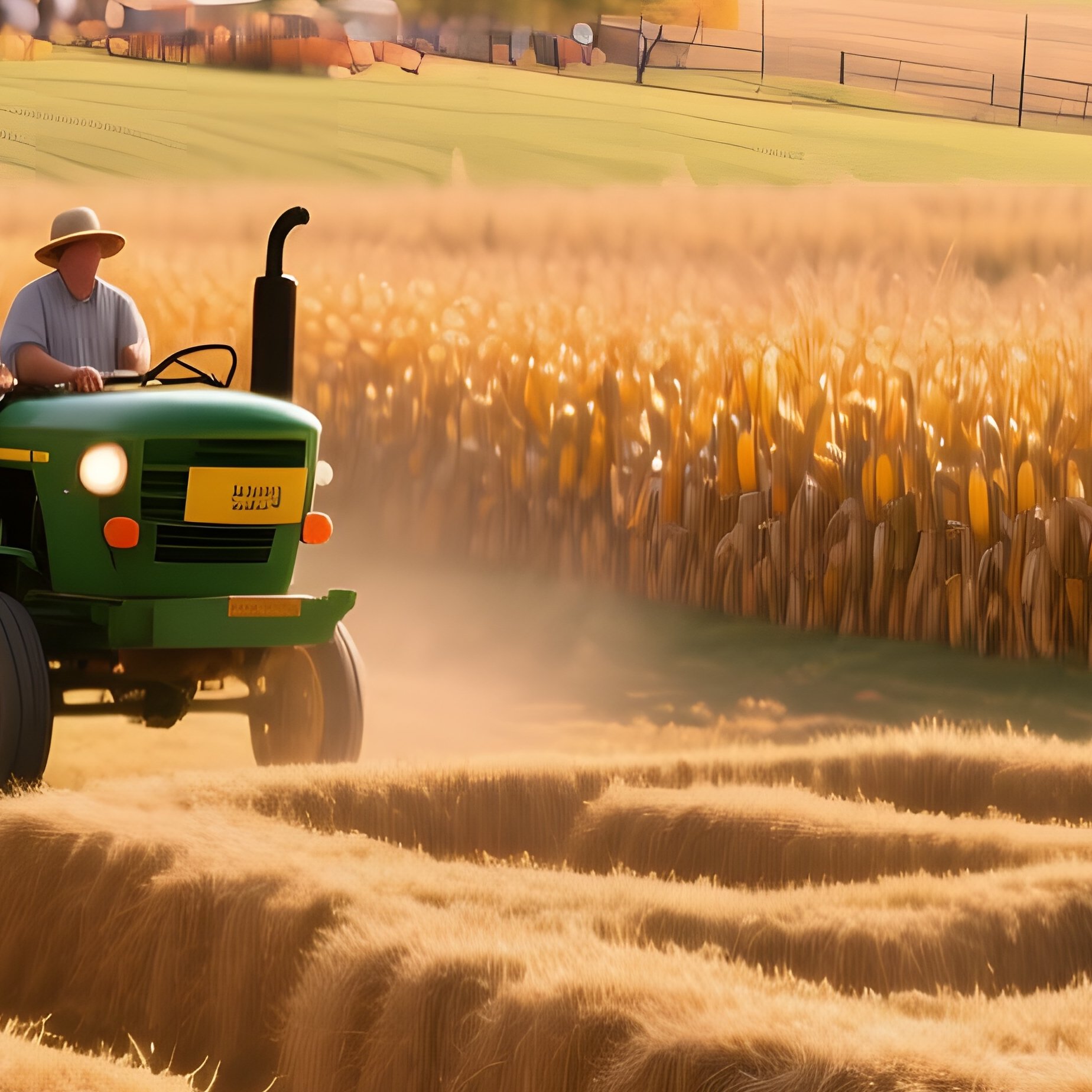 A Serene Autumn Harvest Festival In A Wisconsin Farm, Hayrides, Pumpkin Patches, Corn Mazes, Golden - Full Resolution Quality Preview