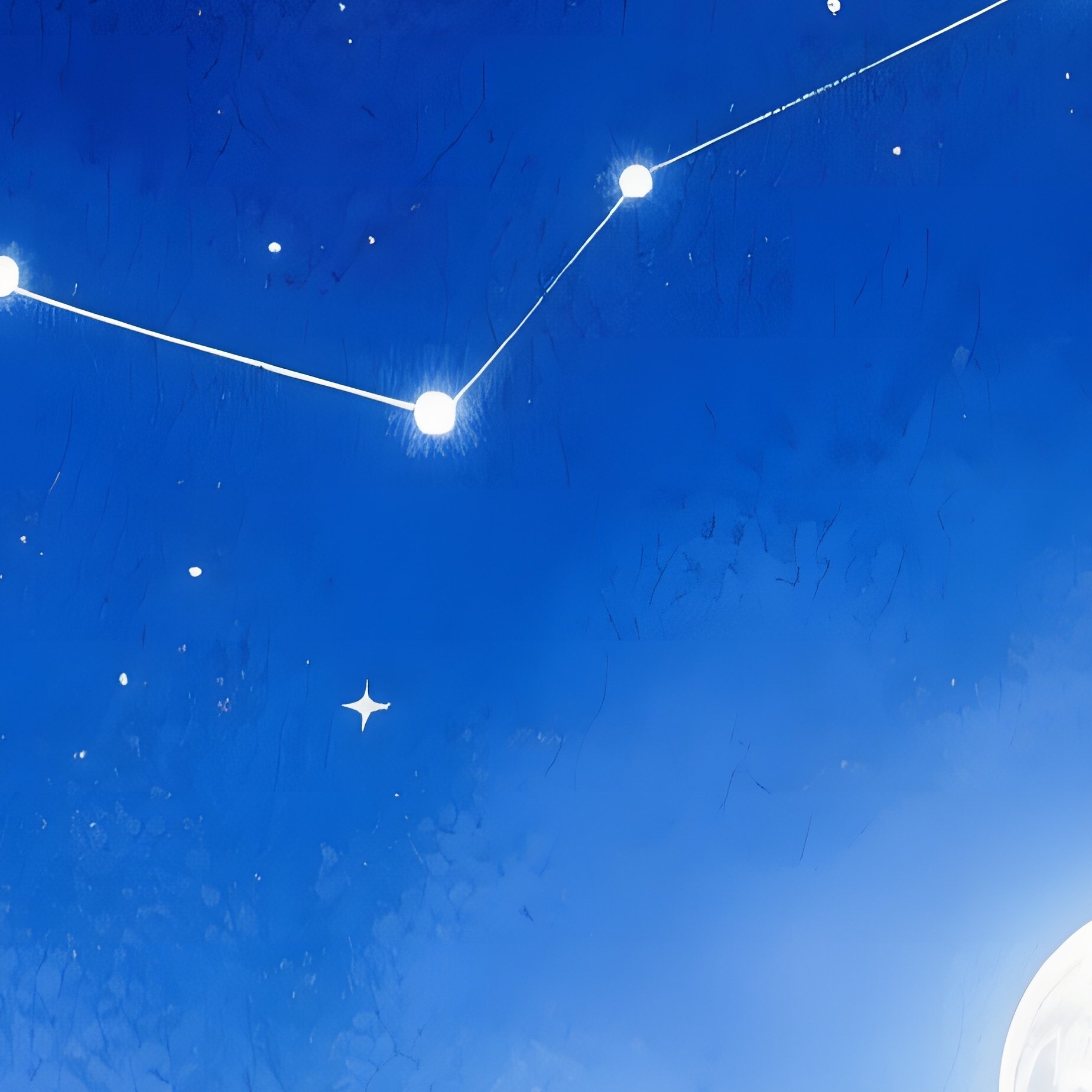 A Serene Desert Night Under A Canopy Of Stars, Watercolor Deep Indigo Sky Dotted With - Full Resolution Quality Preview