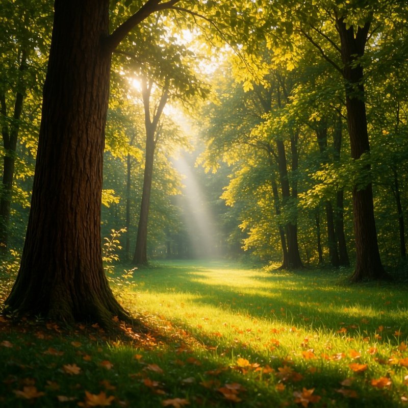 A Serene Forest Scene Forest Nature