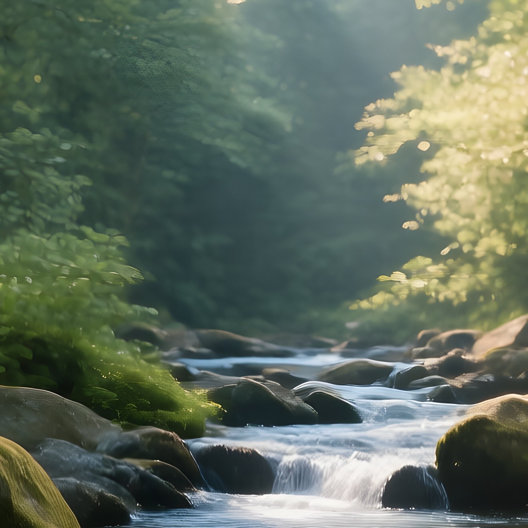 A Serene Forest Stream Forest Stream - Full Resolution Quality Preview