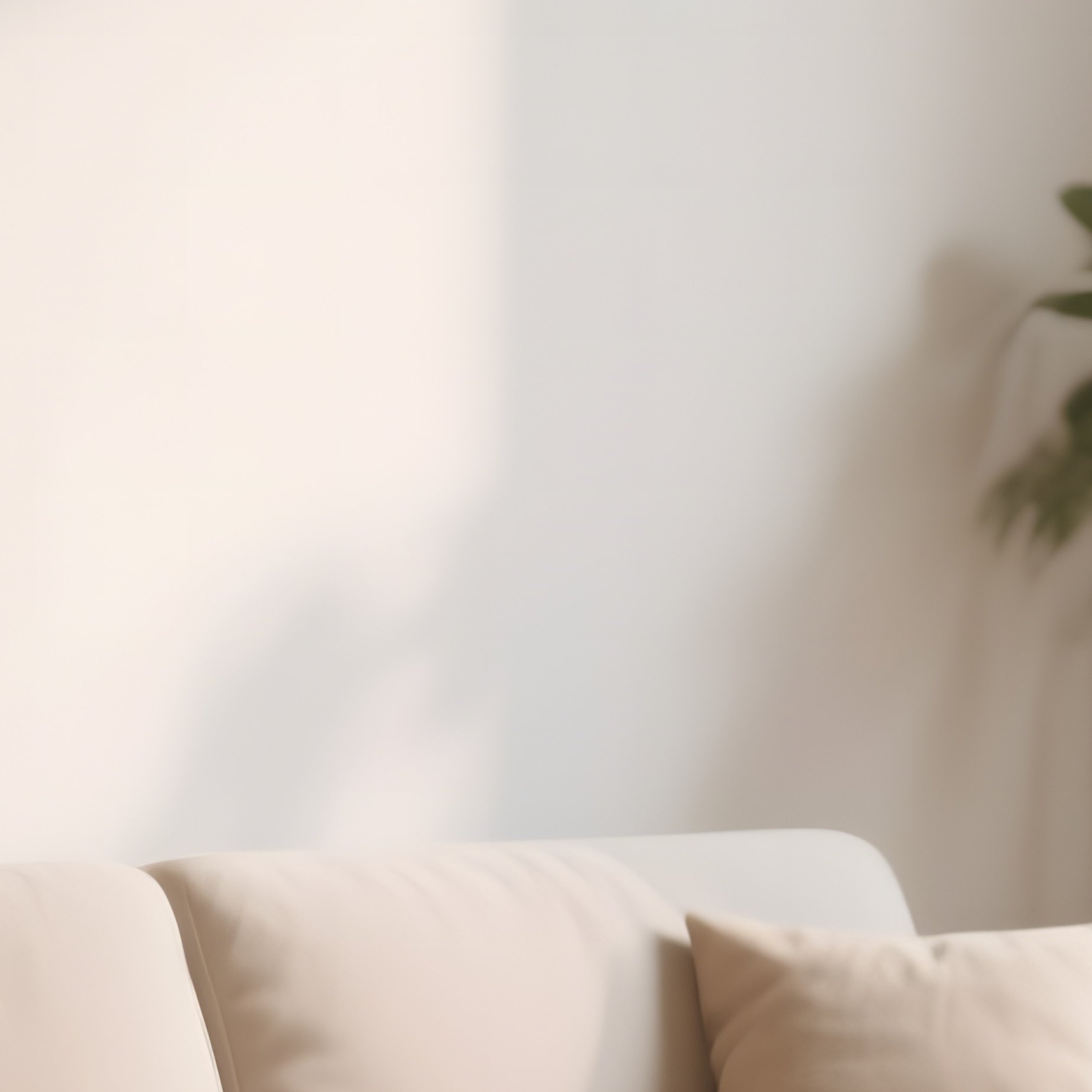 A Serene Living Space With A Neutral Sofa, Light Wood Furniture, And Natural Daylight - Full Resolution Quality Preview