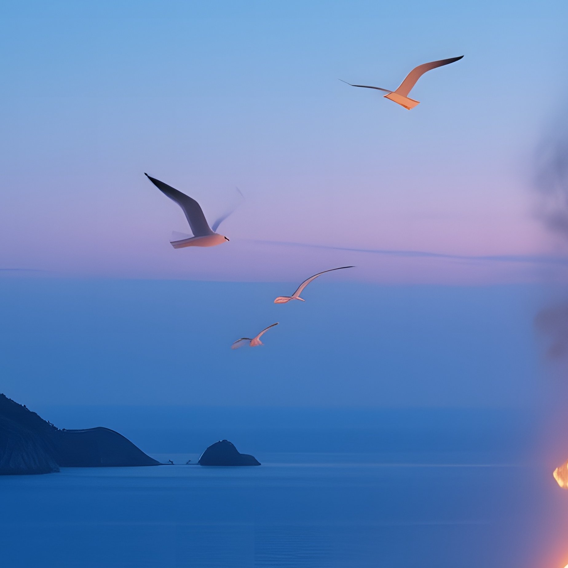 A Serene Twilight Scene Of An Ancient Greek Lighthouse On A Cliff, Its Fire Burning Bright Against - Full Resolution Quality Preview