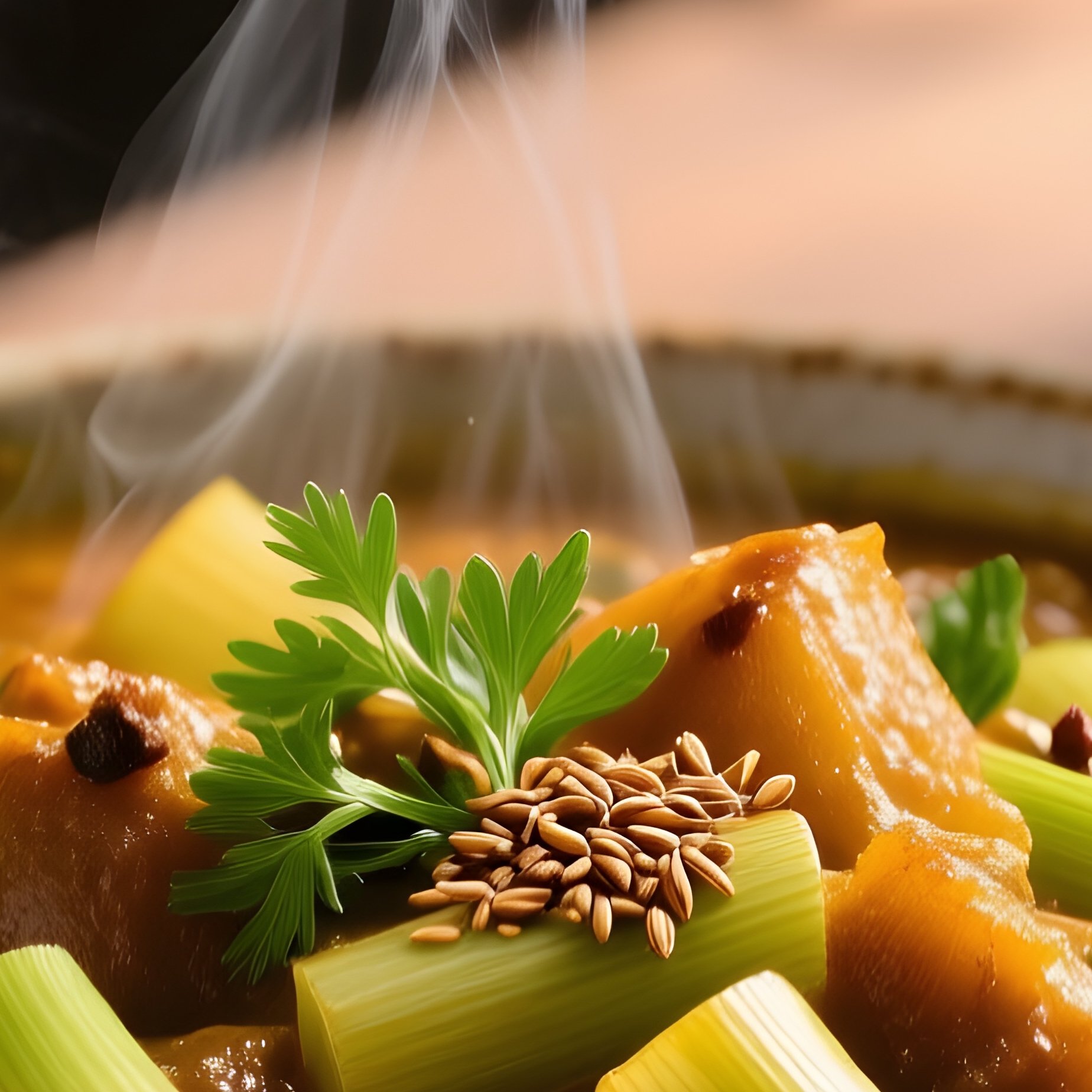 A Serving Of Qorma E Gandana A Leek Stew - Full Resolution Quality Preview