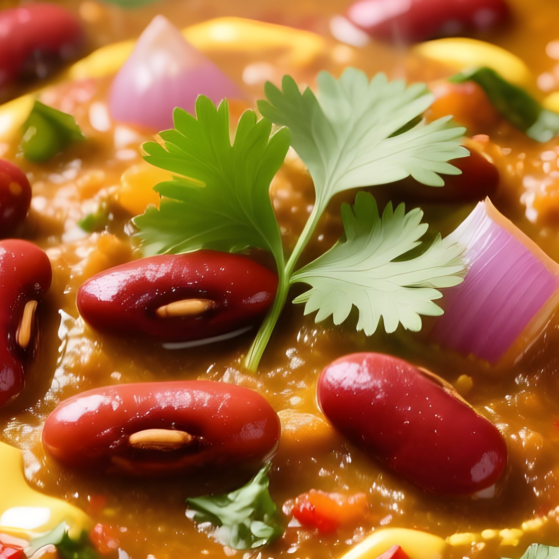 A Serving Of Qorma E Lobia Red Kidney Bean Stew - Full Resolution Quality Preview