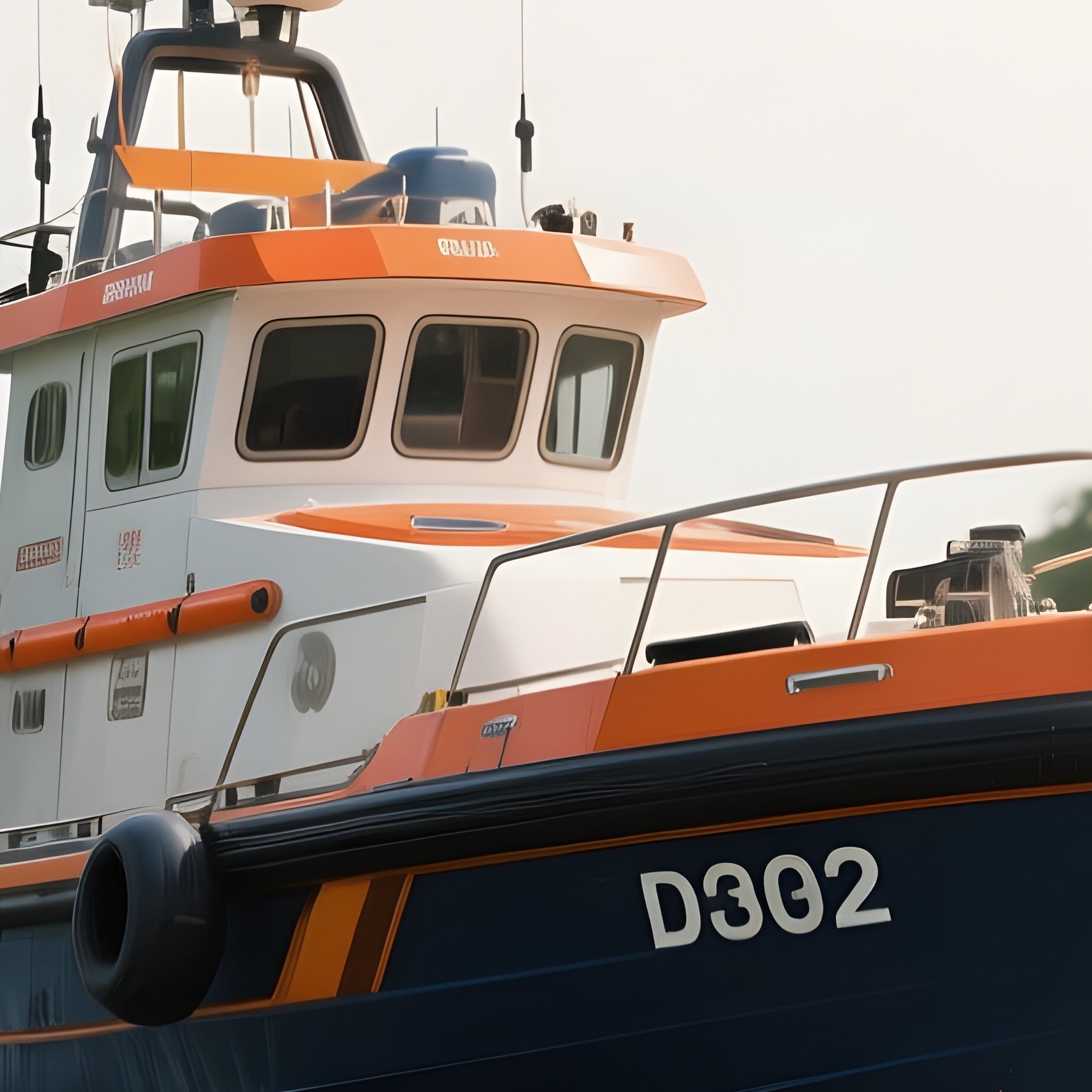 A Shallow Draft Rescue Boat Operating Near Mangroves - Full Resolution Quality Preview