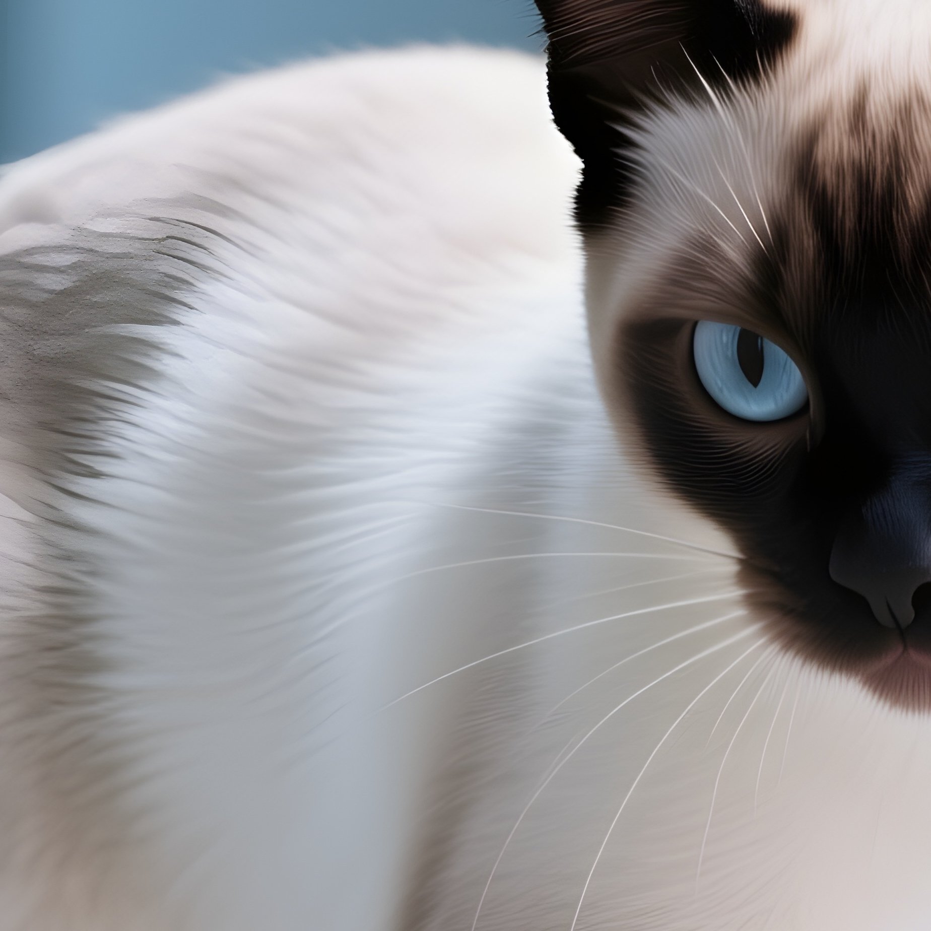 A Siamese Cat Flicking Tail With Intense Focus Science Fiction 2 - Full Resolution Quality Preview
