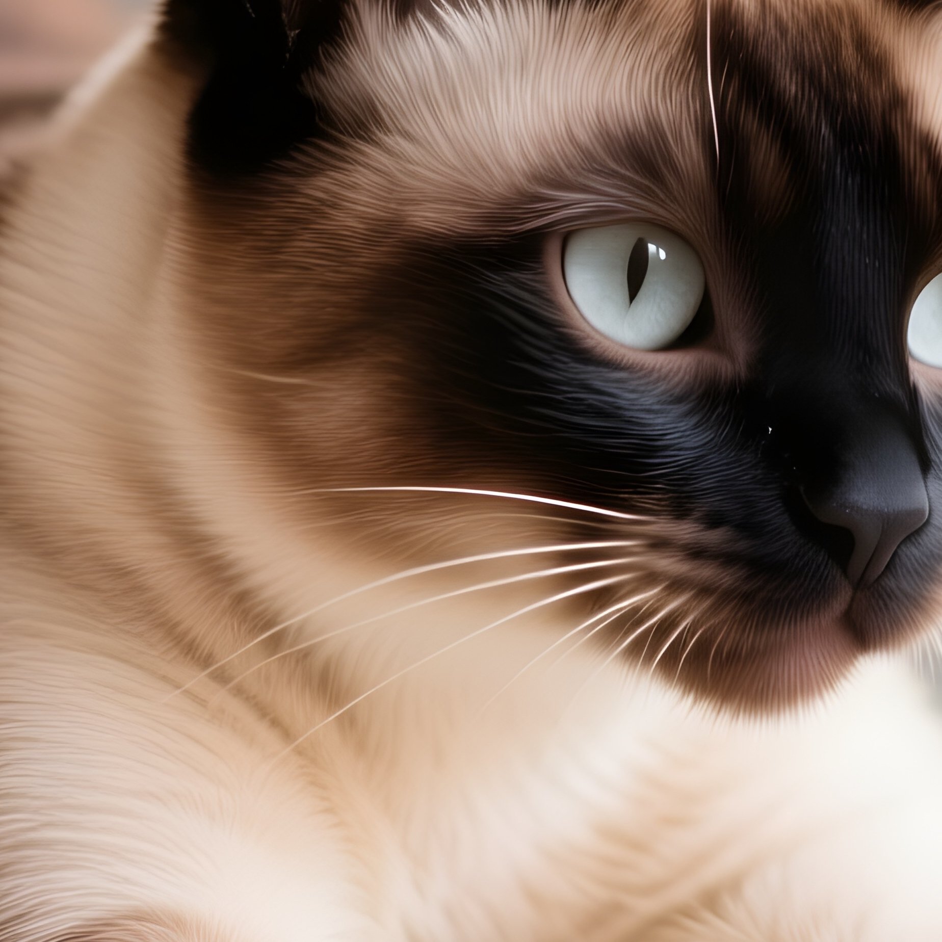 A Siamese Cat Full Body Stretch With Front Legs Forward - Full Resolution Quality Preview