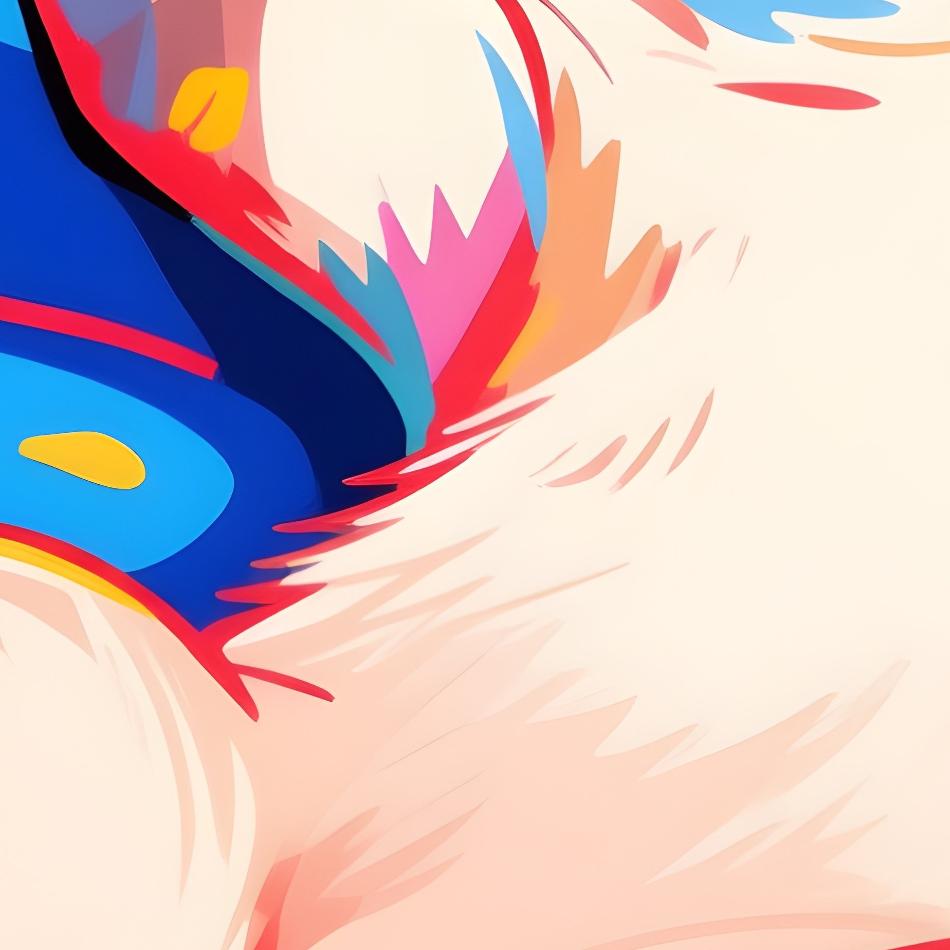 A Siamese Cat Laying Down With Paws Raised Art - Full Resolution Quality Preview