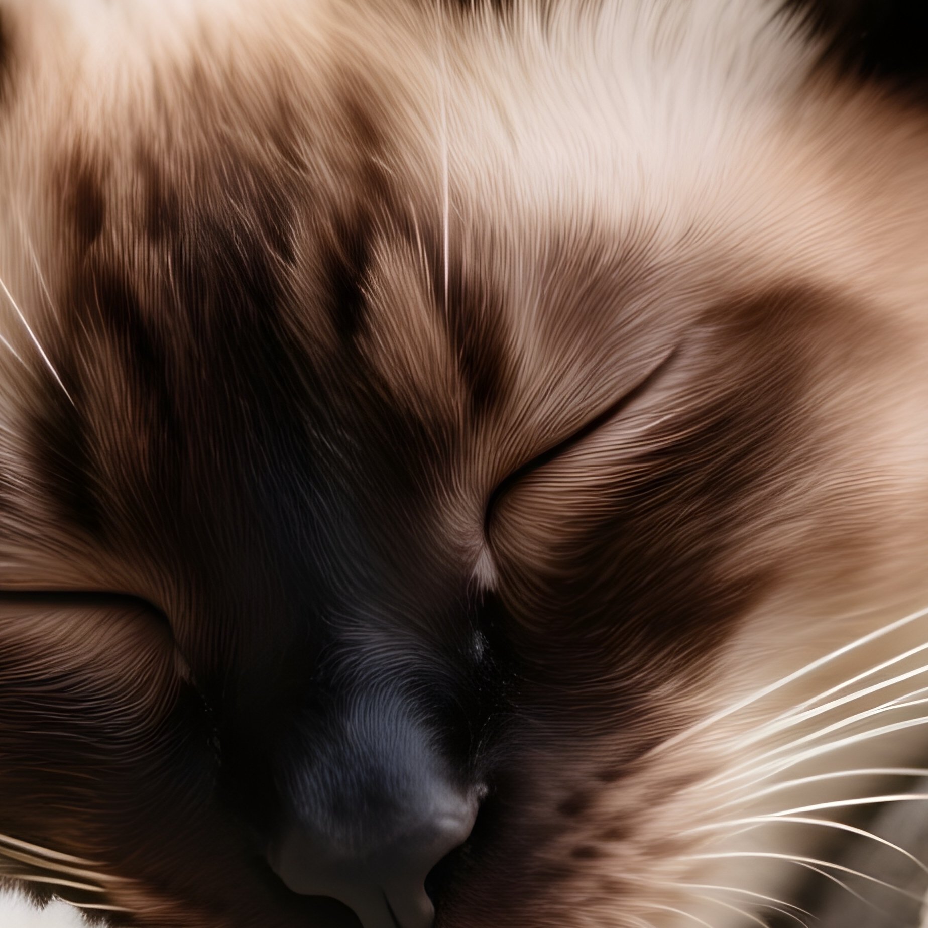 A Siamese Cat Wearing A Hoodie Or Blanket - Full Resolution Quality Preview