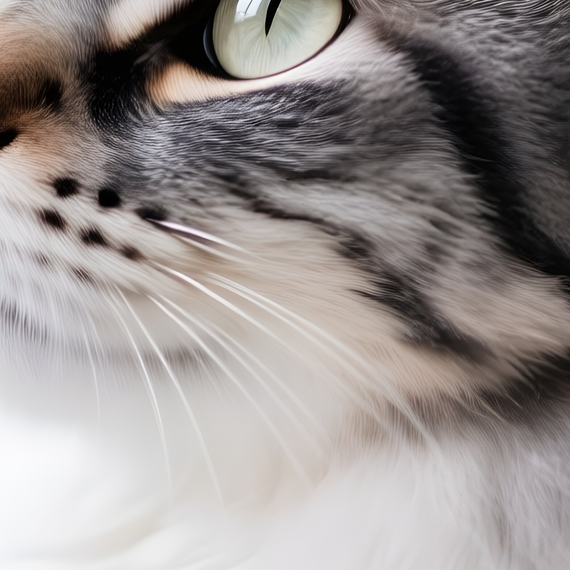 A Siberian Cat Head Tilted While Sitting - Full Resolution Quality Preview