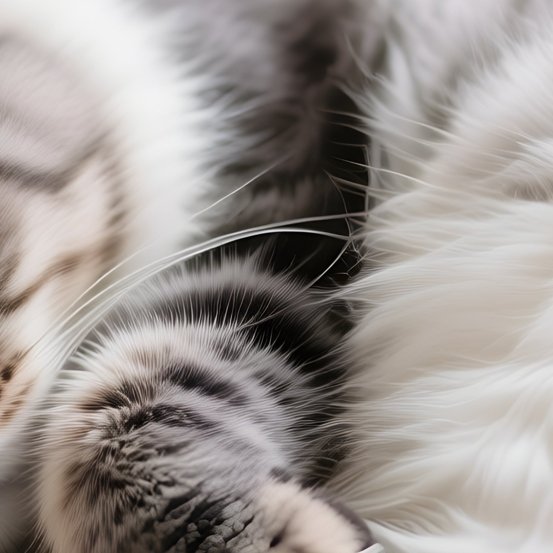 A Siberian Cat In A Loaf Position - Full Resolution Quality Preview