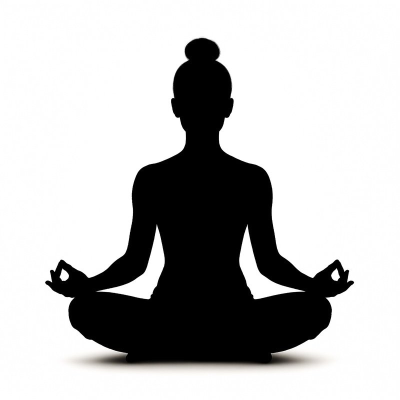 A Silhouette Of A Person Meditating Meditation Silhouette