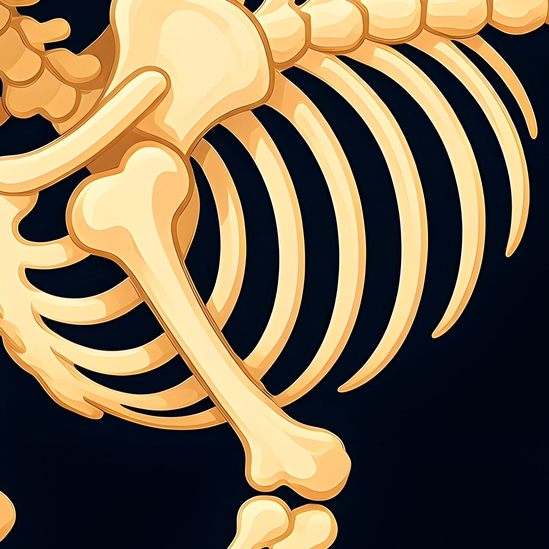 A Skeletal Dog Holding A Bone Skeleton Dog - Full Resolution Quality Preview