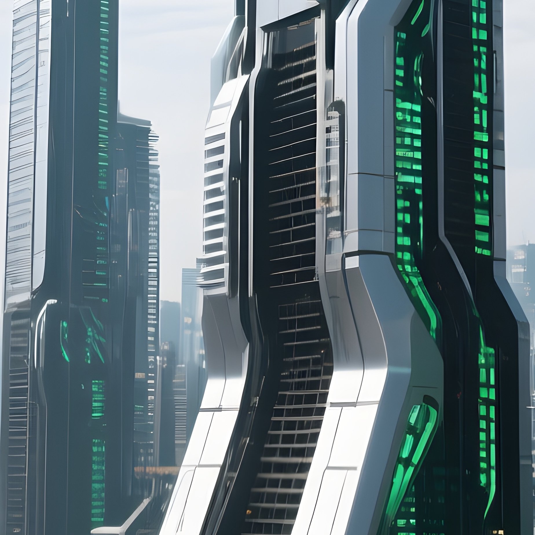 A Skyline Filled With Cranes And Unfinished Skyscrapers Fantasy - Full Resolution Quality Preview